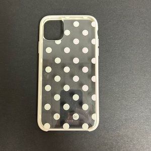 Kate Spade |‎ iPhone 11 Pro Max Protective Case Clear/White Polka Dot
